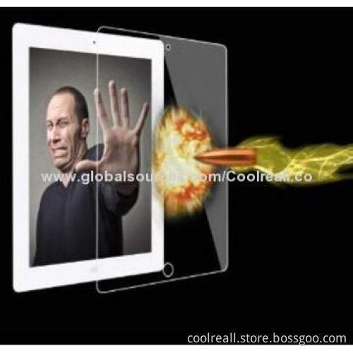 2014 New Hot Sale Tempered Glass Screen Protector for iPad with 9 Hours Hardness